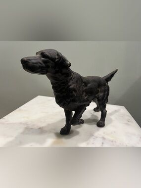 Antique Genuine Cast Iron English Setter Doorstop